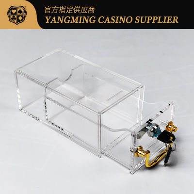 Nhà máy tùy chỉnh Acrylic 8 Deck Khóa hộp gửi Câu lạc bộ sòng bạc Casual Poker Game Poker Box