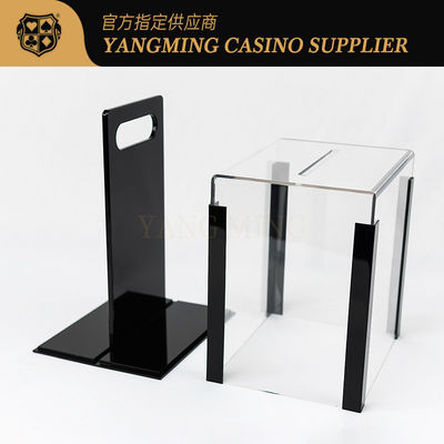 Nâng cấp Transparent Acrylic 1000 Chip Poker Chip Case cho Baccarat Casino Gaming Chip Organizer