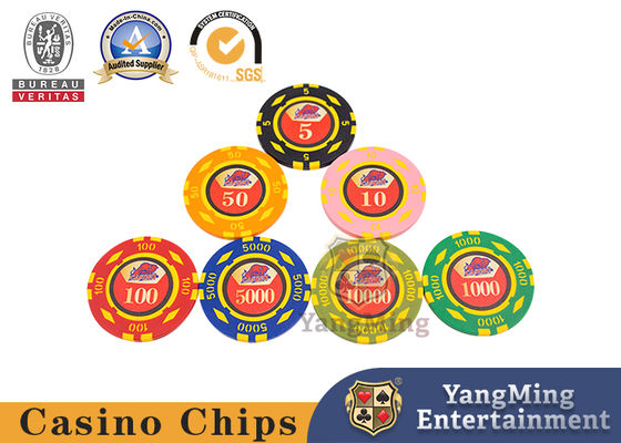 10.000 Cái 11,5g Bộ bài xì phé Clay có vỏ nhôm cho các trò chơi đánh bạc