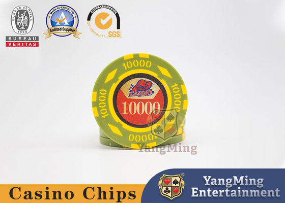 Chip poker bằng đất sét 12g Bàn sòng bạc Bàn Texas Câu lạc bộ Trò chơi Đánh bạc Bộ chip Chống hàng giả UV