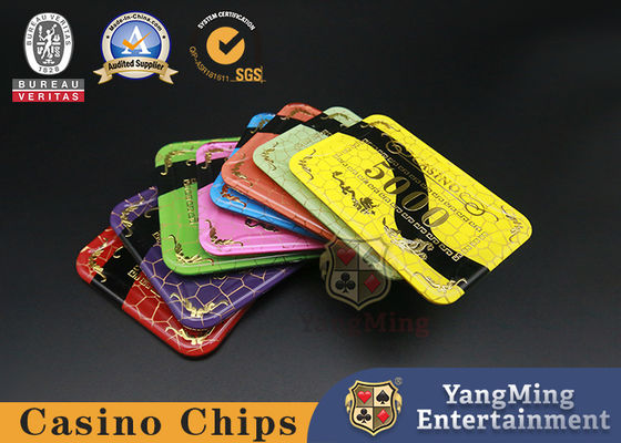 Trò chơi giải trí và cờ bạc Baccarat với mã dập nổi Rồng và Phượng bằng acrylic hai lớp chất lượng cao