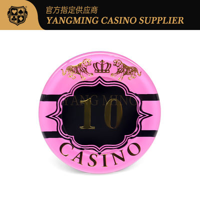 Mảnh trong suốt Acrylic Crystal cho Câu lạc bộ, Phòng cờ, Giải trí, Chip Baccarat, Poker, Chip Đánh dấu Hổ