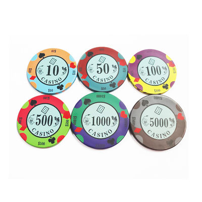 Chips gốm tùy chỉnh của sòng bạc Chips trò chơi trên bàn Texas Hold'em có thể được thiết kế