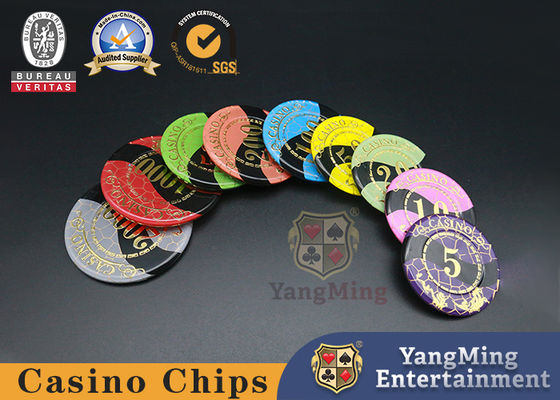 Chip RFID cho Câu lạc bộ Poker Acrylic Bronzing Nhiệt độ Cao Riêng Tư Tùy chỉnh Sòng bạc