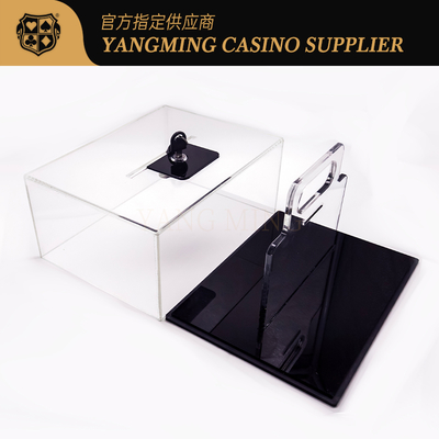 Hộp đựng chip poker chuyên nghiệp 400 miếng bằng acrylic Texas Hold'Em
