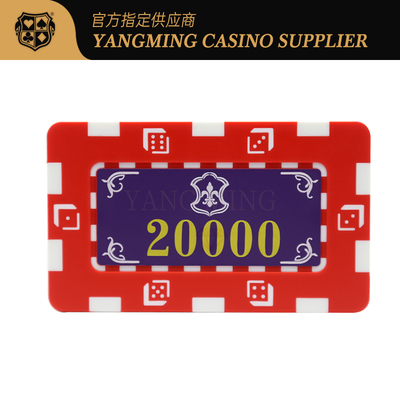 Bộ chip sòng bạc ABS lõi sắt đất sét đặc biệt nâng cấp mới với hộp cho phòng cờ