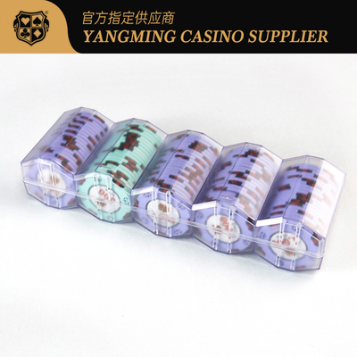 Sản xuất mới tùy chỉnh hoàn toàn mờ tùy chỉnh 100 mảnh 45mm vòng Casino chip tray