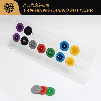 Hộp đựng chip poker ngang 2 hàng 16 chiếc tùy chỉnh cho trò chơi sòng bạc