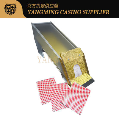 Vàng 8 bộ bài Poker Dealer Grinding Baccarat Dragon Tiger Table Game Cho Trò chơi sòng bạc