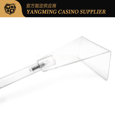 Toàn bộ sòng bạc trong trò chơi Phụ kiện trò chơi Xì phé acrylic Rake / Nhựa tháo gỡ bằng kính