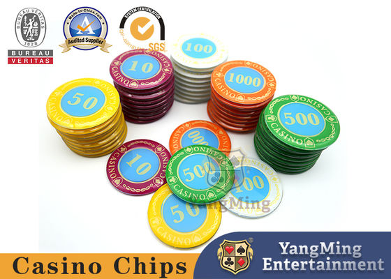 Bộ chip pha lê acrylic 730 chiếc Trò chơi Poker Độc lập UV Violet