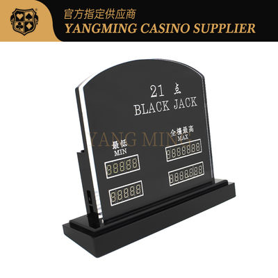 Chip đánh bạc Black Jack Casino được chạm khắc acrylic nhập khẩu