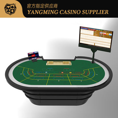 Con chip sòng bạc RFID tùy chỉnh Bàn chơi poker điện tử lớp 10 người với hệ thống thông minh