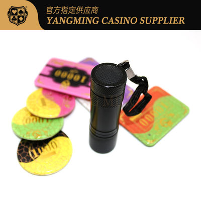 Đèn xác minh mã UV mini cầm tay cầm tay Casino Poker Chip Coin
