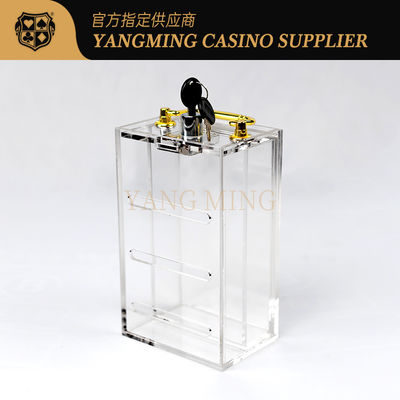 Nhà máy acrylic Đầy đủ trong suốt 8 bộ bài Carrier Carrier Casino Phụ kiện trò chơi Đại lý Chủ thẻ Chơi bài