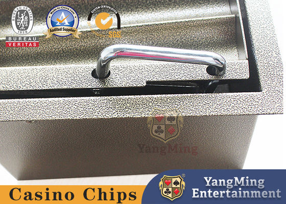 Khay đựng chip poker hình chữ nhật bằng kim loại sắt tùy chỉnh hai lớp cho nhà máy, khay đựng chip Blackjack