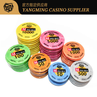 Màu sắc tùy chỉnh 13,56Mhz Rfid Poker Chips Mã số 45/50 / 55mm