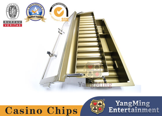 Sàn đôi sòng bạc Chip Chip để đánh bạc 68x21x8cm Mã vòng tròn đầy đủ