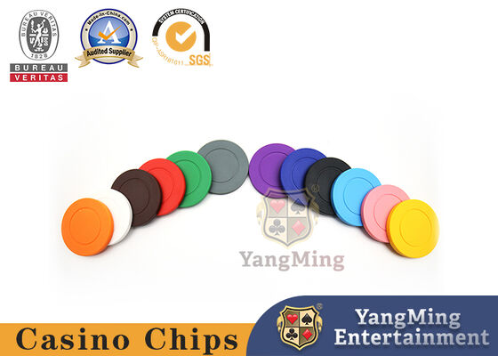 Roulette Chip nhựa màu chuyên dụng với logo in tùy chỉnh
