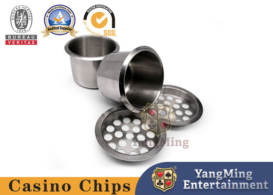Bàn đánh bạc Kim loại Ashtray Vàng Bạc Bảng màu Phụ kiện Cúp nước Có nắp