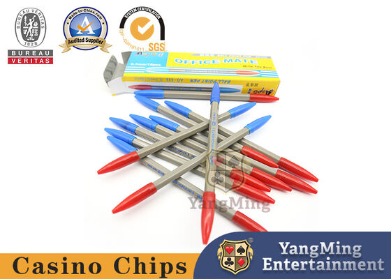 Hệ thống đánh bạc Baccarat bằng nhựa và tre, Sòng bạc chính thức hai màu Sides Dew Ball Point Pen