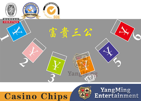 Club Three Public Wealth Poker Table Khăn trải bàn Trò chơi Baccarat Niuniu