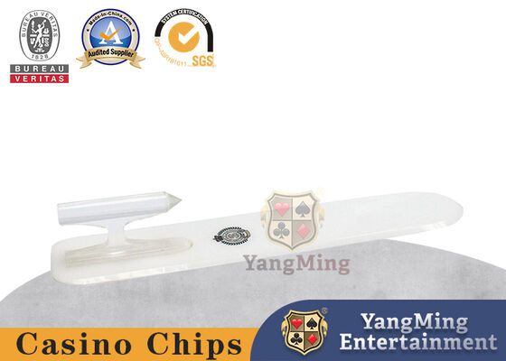 Chất lượng cao Acrylic trong suốt Tay cầm Solitaire Máy rút thẻ Baccarat Câu lạc bộ Poker Phụ kiện Mặt bàn bằng nhựa đất sét