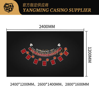 Áo vải bàn blackjack tùy chỉnh cho sòng bạc Poker và giải trí chúng tôi