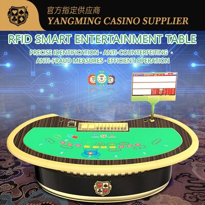 Bàn chơi bài xì phé 10 người Bàn chơi bài Baccarat bằng gỗ nguyên khối
