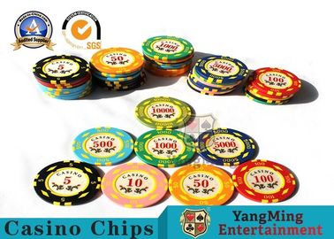 Màu sắc Chips Poker giá rẻ nhất bán buôn chất lượng cao Đĩa dán tùy chỉnh Casino