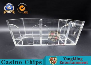 Chất lượng cao hai mặt hộp chơi game 8 boong Acrylic Poker Discard Holder với khóa
