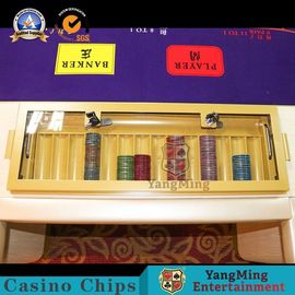 Nhà máy ban đầu tùy chỉnh cờ bạc 8-10 người chơi Layout in Baccarat Texas Poker Table Logo tùy chỉnh