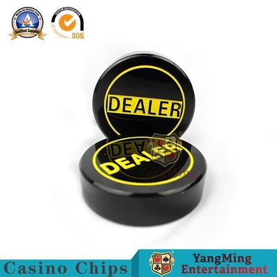 Truyền thống Cổ điển Màu đen và Màu vàng Nhiệt độ cao Khắc Đại lý Texas Thẻ định vị Thẻ trò chơi Câu lạc bộ Poker