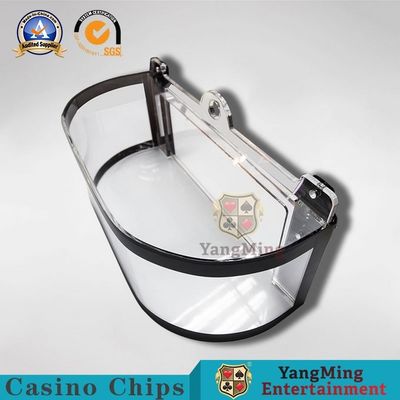 Chất lượng cao minh bạch dày Acrylic chip Holder quốc tế Roulette cờ bạc bàn câu lạc bộ bàn với khóa