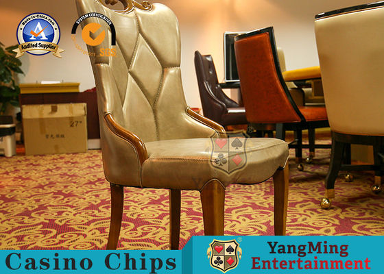 Ghế ăn kiểu cổ điển bằng gỗ sồi Câu lạc bộ Baccarat Texas giải trí với tựa lưng mềm