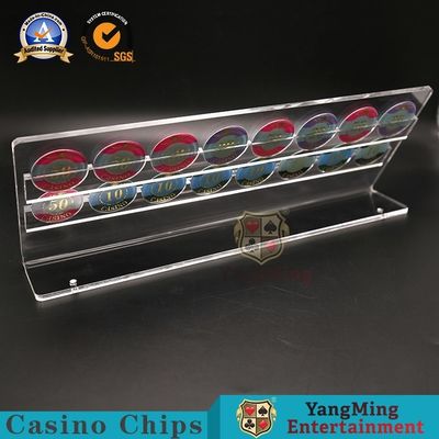 Two Layer 16 Piece Roulette Table Poker Chip Display Rack