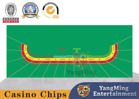 15 Bảng chơi poker Baccarat hình bầu dục Không thấm nước Flannel thiết kế tùy chỉnh Xanh