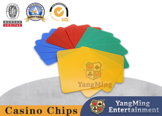 Casino Poker Bảng nhựa cắt nhiều màu sắc Dòng thẻ cắt bằng nhựa trống để bán