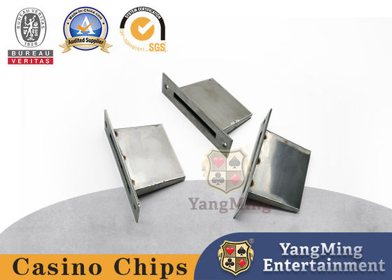 Boutique Texas Hold'em Baccarat Game Table Dedicated Cash Box Coin Hole vàng và bạc màu kép
