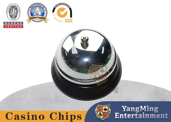 Phụ kiện bàn poker Chuông gọi lớn, Chrome Finsh, Kết cấu kim loại Tạo chuông nhắc to rõ ràng