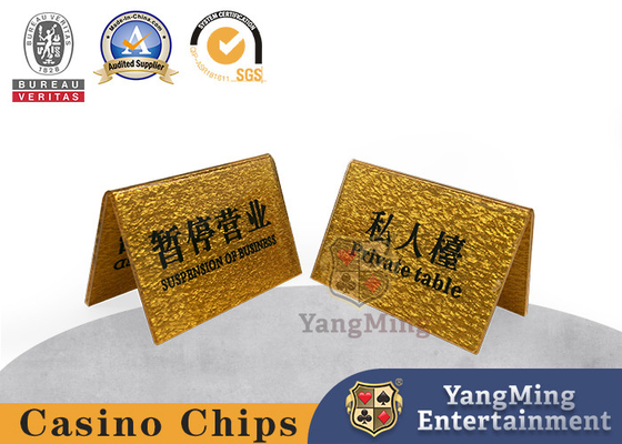 Bảng sòng bạc Thẻ cá nhân tùy chỉnh Nút VIP vàng có thể được thiết kế logo