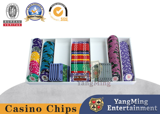 Cao chất lượng màu trắng ABS mặt bàn nhựa Baccarat Texas Chip Tray Bàn cờ bạc dành riêng